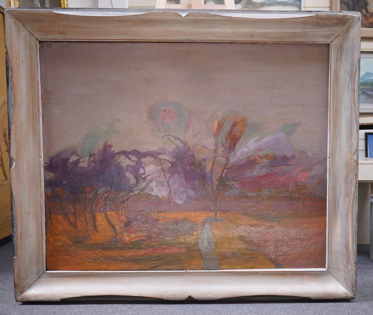 Harry Thubron OBE, 1915-1985, Surreal landscape with trees